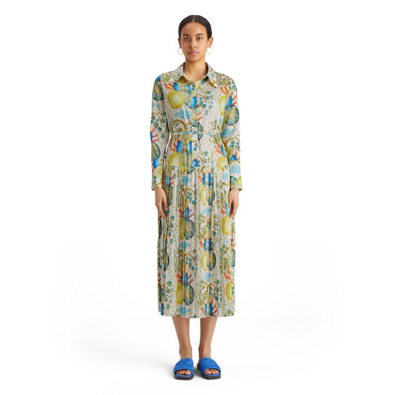 Scotch & Soda Maxi Pleated Dress Embassy Print image number 3